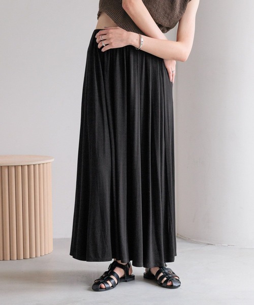 LOWRYS FARM スカート カットギャザーロングスカート 499383