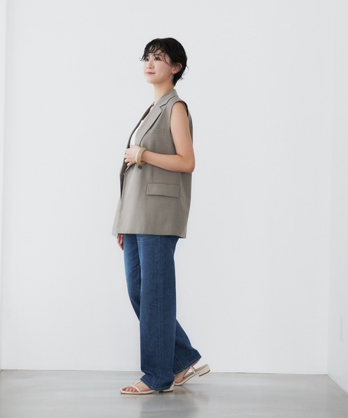 YANUK 加工デニムパンツ YANUK 「YANUK」 加工デニムパンツ 22inch ブルー レディース