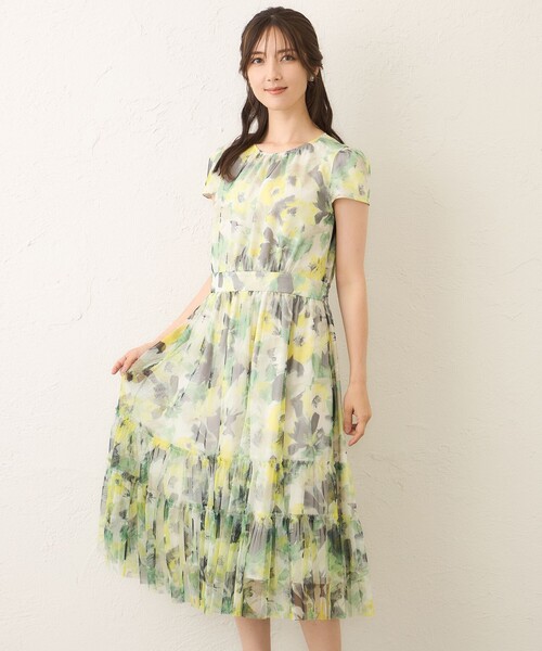 TO BE CHIC ワンピース TO BE CHIC（トゥー ビー シック） ワンピース ぼかしフラワー