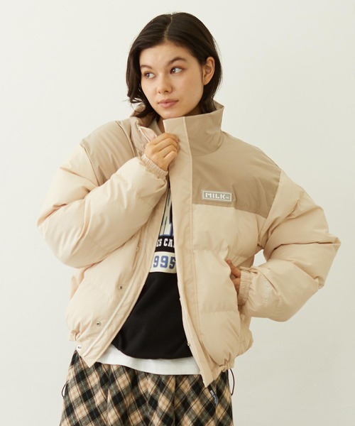 ミルクフェド　アウター　ダウン 楽天市場】HOODED PUFFER JACKET MILKFED. ミルクフェド