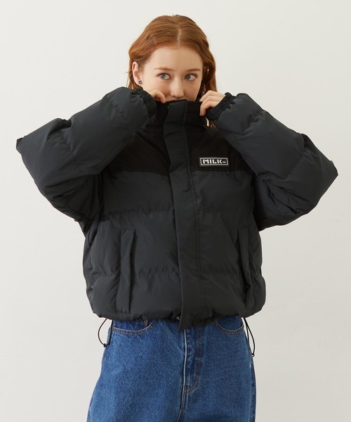 ミルクフェド　アウター　ダウン 楽天市場】HOODED PUFFER JACKET MILKFED. ミルクフェド