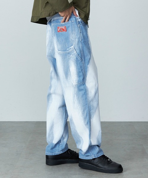 「Lee」 デニムパンツ MEDIUM オレンジ メンズ