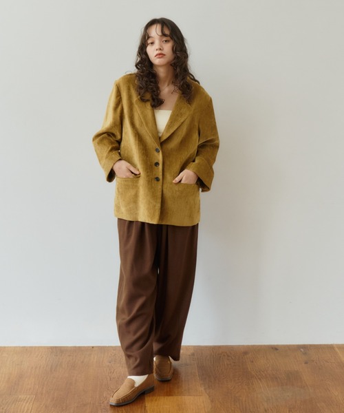 OLUN ジャケット テーラードジャケット Loose basic mall jacket