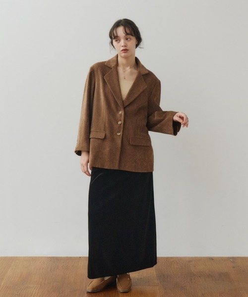 OLUN ジャケット テーラードジャケット Loose basic mall jacket