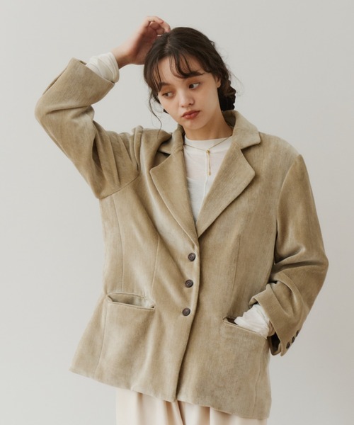 OLUN ジャケット テーラードジャケット Loose basic mall jacket
