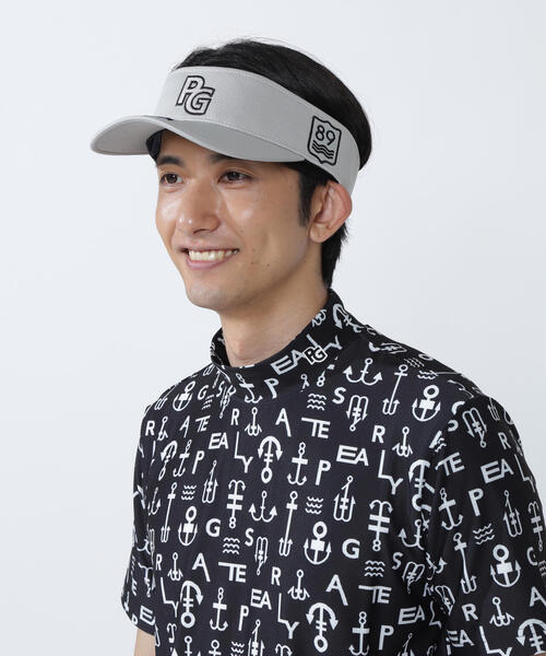 PEARLYGATES PGG サンバイザー PEARLY GATES サンバイザー 「PEARLY GATES」PGロゴベーシック