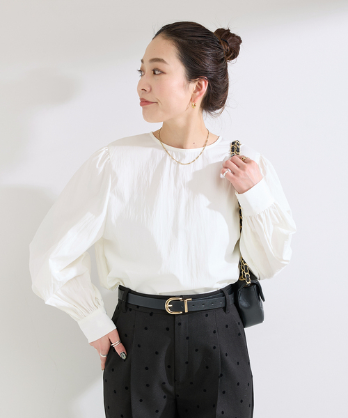 B.C STOCK（ベーセーストック） ブラウス シャツ 「WEB限定」手洗い可