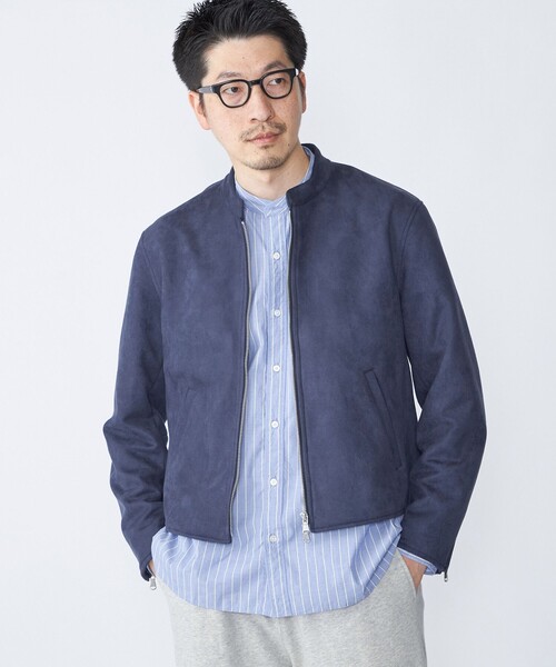 SHIPS（シップス） 革ジャン ライダース SHIPS: ポリエステル フェイク