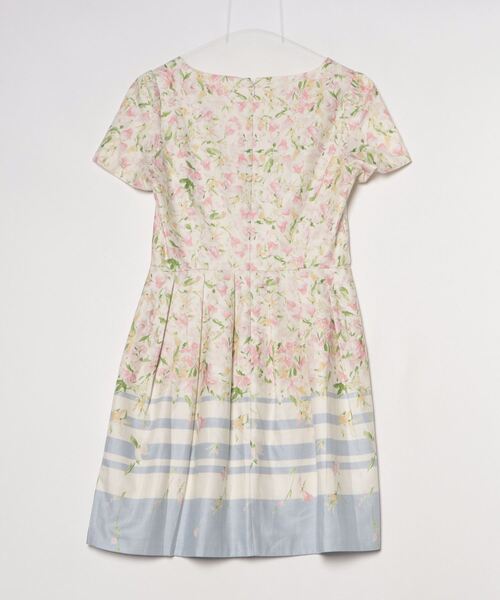 「Debut de Fiore」 花柄半袖ワンピース 36 ピンク レディース_画像2