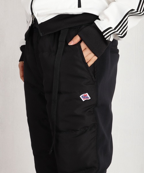 JEMORGAN ダウン×シャギーストレッチパンツ ブラック Mサイズ JEMORGAN（ジェーイーモーガン） パンツ ダウン×ストレッチシャギー