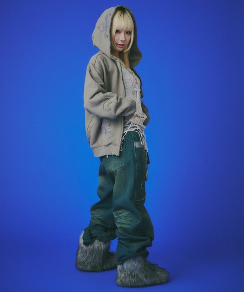 GALFY（ガルフィー） パーカー 「GALFY」百合の紋紋パーカー