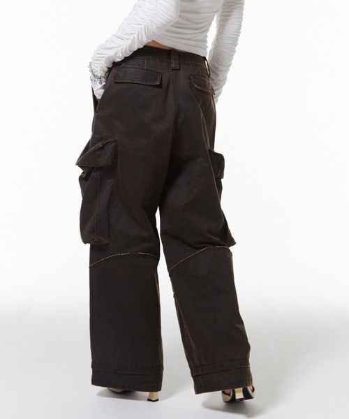 【即日発送】JOSEMOON OIL FADE CARGO PANTS JOSE MOON（ジョゼムーン） ワイドパンツ カーゴパンツ OIL FADE CARGO