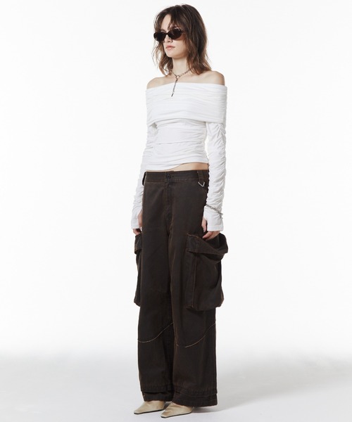 パンツ JOSE MOON / OIL FADE CARGO PANTS BROWN JOSE MOON（ジョゼ