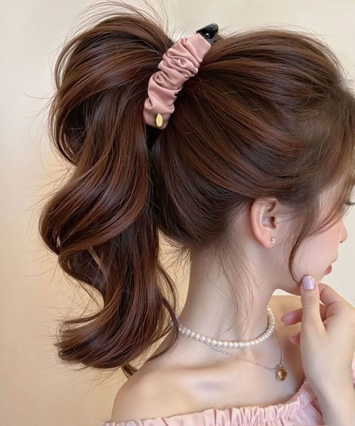 ヘアクリップ 「 ammy. / エイミードット 」 エレガント サテン風