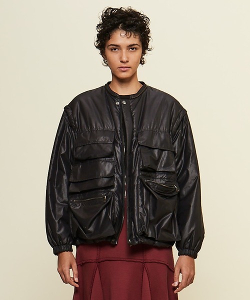 ブルゾン アウター 「CURRENTAGE/カレンテージ」Reversible jacket レディースの画像