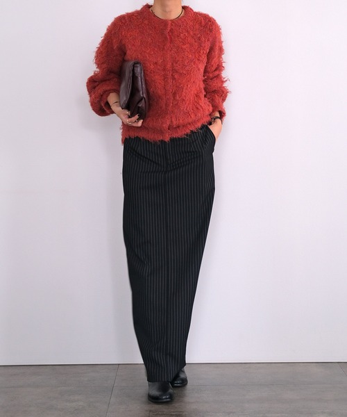 AKTE（アクテ） カーディガン フラッフィーボタンフライニット