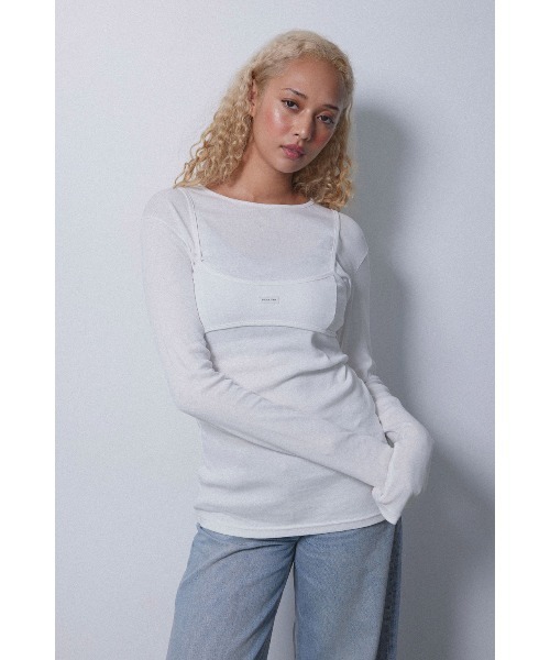 ALEXIA STAM（アリシアスタン） tシャツ Wellness Long Sleeve Tee