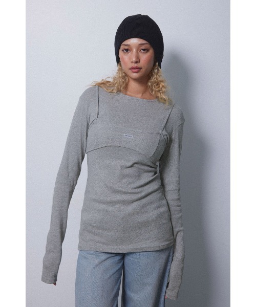ALEXIA STAM（アリシアスタン） tシャツ Wellness Long Sleeve Tee