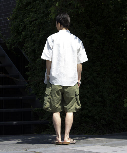 「GLOSTER」 半袖シャツ M イエロー メンズ_画像3