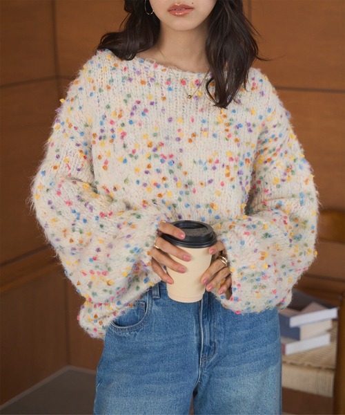 KOBE LETTUCE（神戸レタス） ニット セーター カラフルネップニット