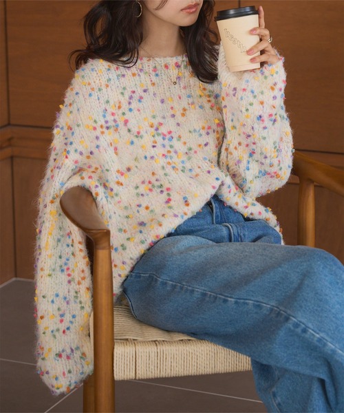 KOBE LETTUCE（神戸レタス） ニット セーター カラフルネップニット