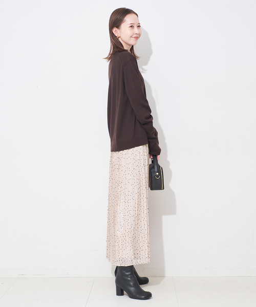 SLOBE IENA（スローブイエナ） スカート ドットプリーツスカート