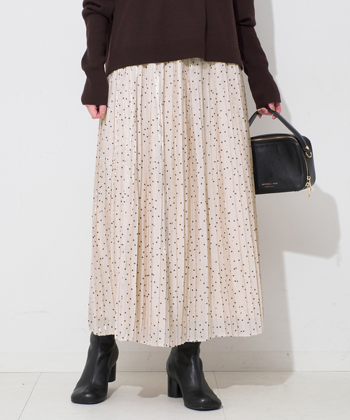 SLOBE IENA（スローブイエナ） スカート ドットプリーツスカート