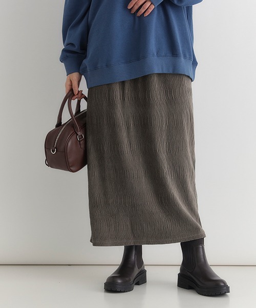 【美品】BACCA ベロアタイトスカート Right-on（ライトオン） スカート HONEYSUCKLE ROSE(ハニーサックル