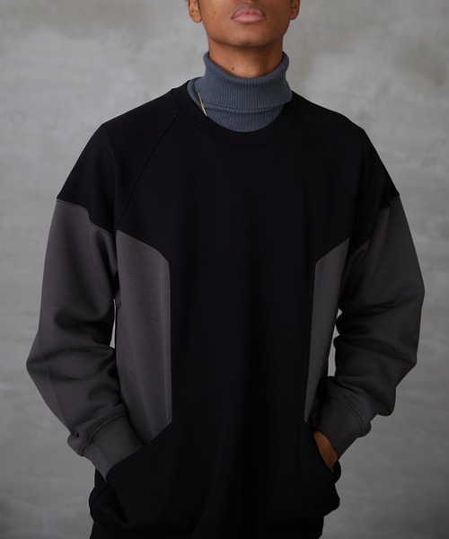 「Lui's」 「Neucon」スウェットカットソー 2 ブラック メンズ_画像7