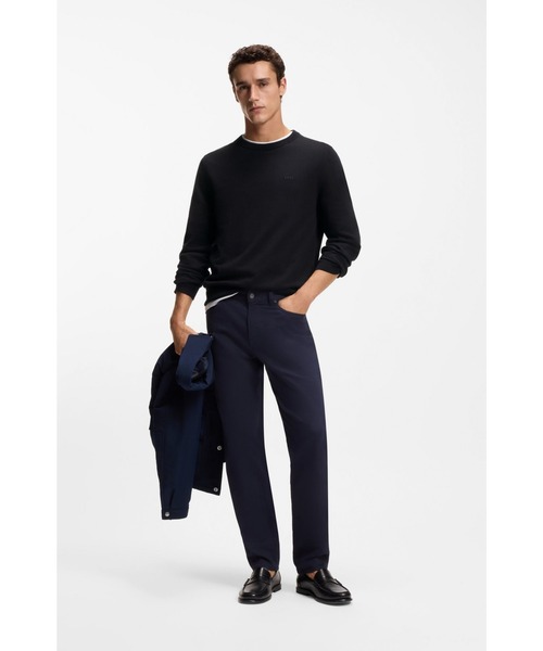BOSS（HUGO BOSS） セーター ニット コットンセーター ロゴエンブロイ