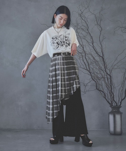 「HARE」 半袖Tシャツ FREE ホワイト レディース_画像3