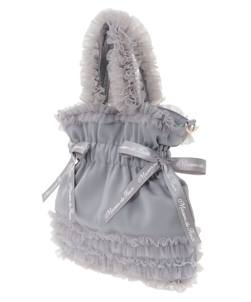 Maison de FLEUR（メゾンドフルール） トートバッグ チュールフリル