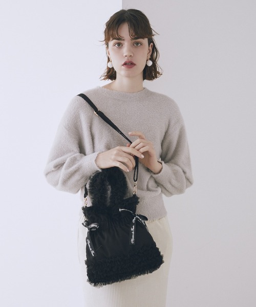 Maison de FLEUR（メゾンドフルール） トートバッグ チュールフリル