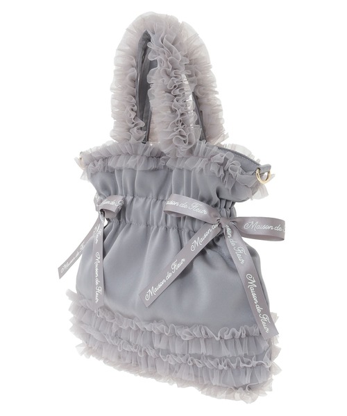 Maison de FLEUR（メゾンドフルール） トートバッグ チュールフリル