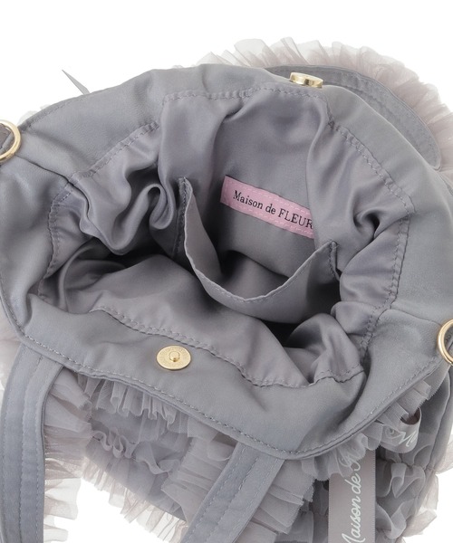 Maison de FLEUR（メゾンドフルール） トートバッグ チュールフリル
