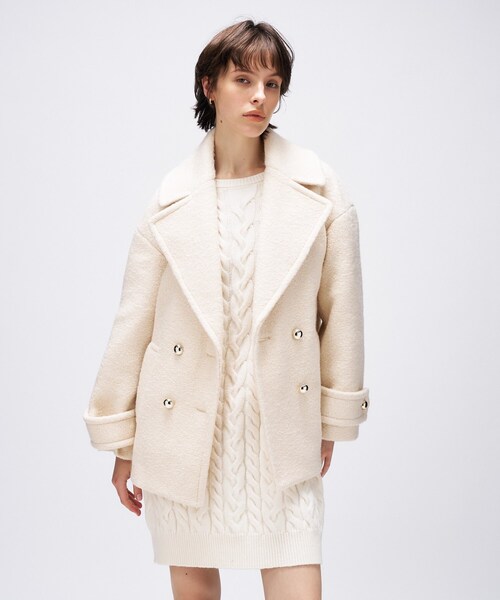 cloenc（クロエンス） ピーコート pコート ループメルトンPコート