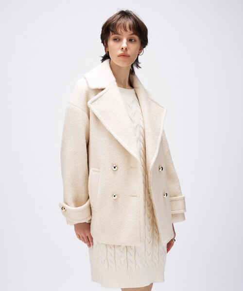 cloenc（クロエンス） ピーコート pコート ループメルトンPコート