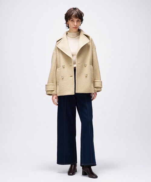 cloenc（クロエンス） ピーコート pコート ループメルトンPコート