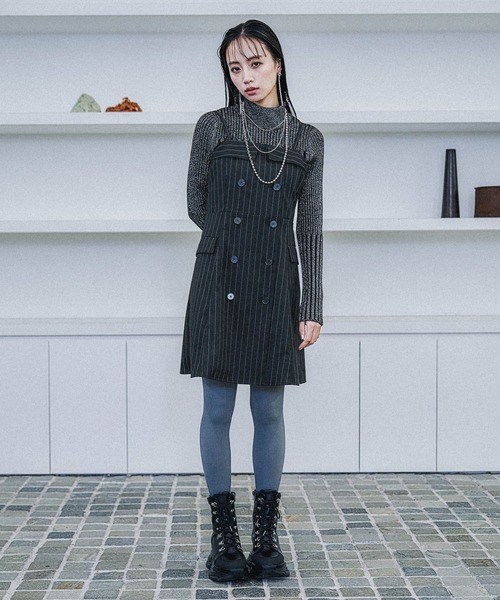 HARE（ハレ） ワンピース 2Pストライプジャケット＊ミニキャミ