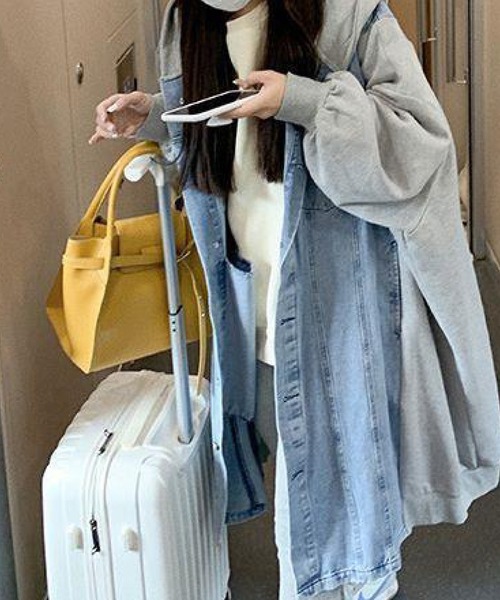 「meJane」 コート FREE ブルー レディース_画像7