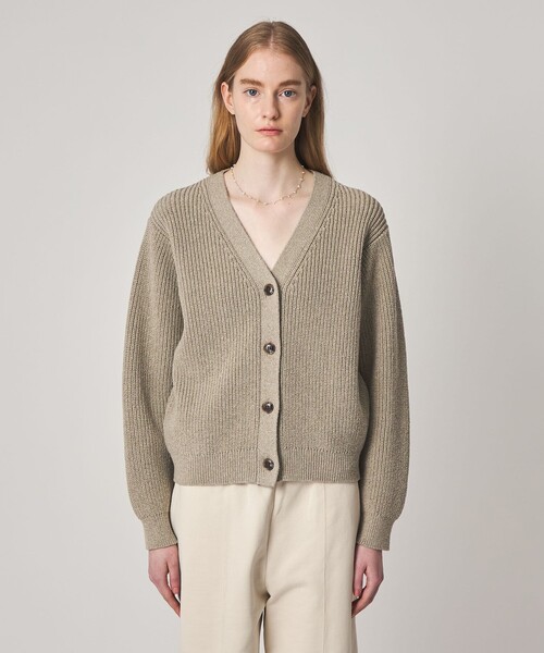 【Steven Alan】コットンローゲージＶネックカーディガンM畦ニットダルマ STEVEN ALAN（スティーブンアラン） カーディガン 「Steven Alan