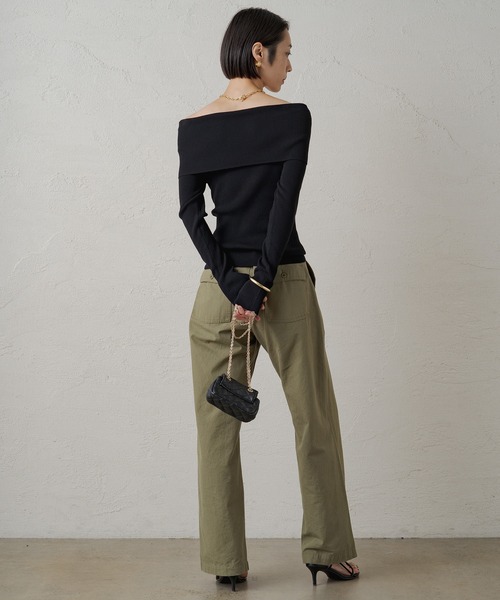 「LOUNGEDRESS」 長袖ニット FREE グレー レディース_画像7
