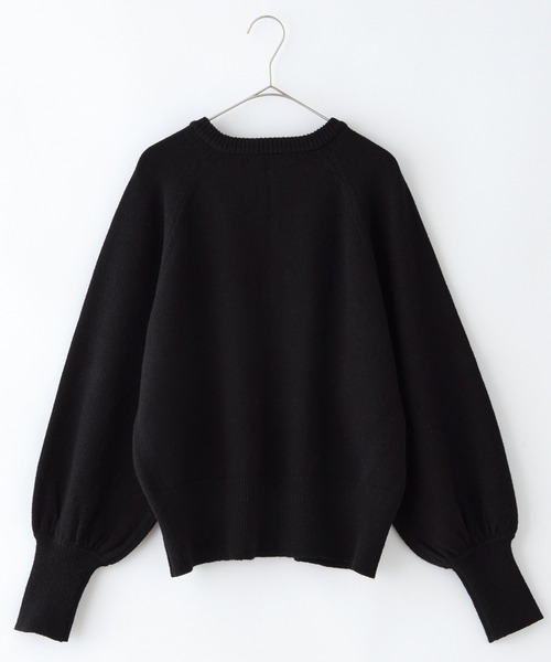 「BONLECILL」 ニットカーディガン FREE レッド レディース_画像4