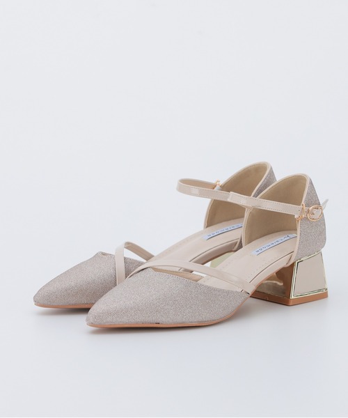 「PREFERIR」 「haremode」ヒールサンダル 24.0cm ゴールド レディース_画像6