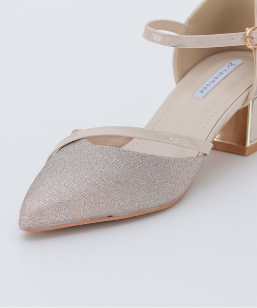 「PREFERIR」 「haremode」ヒールサンダル 24.0cm ゴールド レディース_画像8