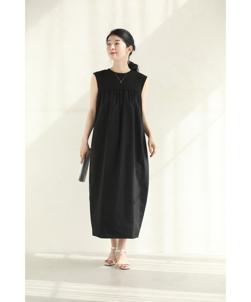「CAWAII」 ノースリーブワンピース FREE ブラック レディース_画像3