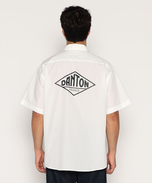 Danton（ダントン） 半袖シャツ 42 サックスブルー メンズ : ZOZOTOWN