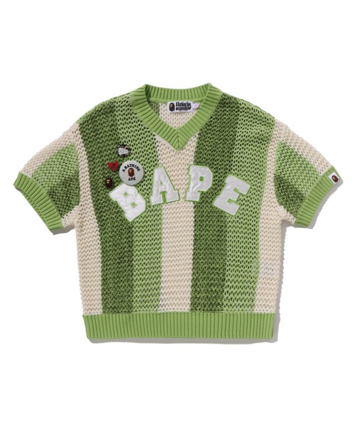 tシャツ BAPE CROCHET OVERSIZED TEE レディースの画像
