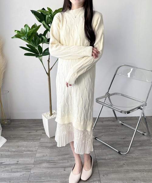 Dewlily ワンピース ひと目でかわいいを叶えるやわらかシルエット