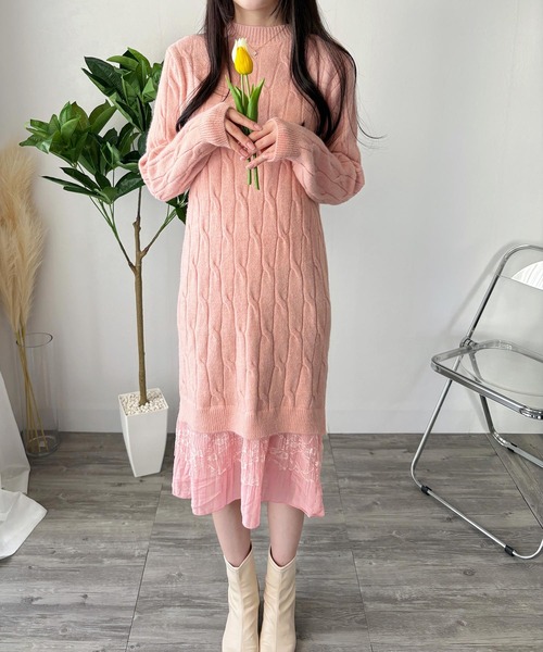 Dewlily ワンピース ひと目でかわいいを叶えるやわらかシルエット
